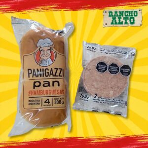 COMBO 20 MEDALLONES 80grs RANCHO ALTO + 20 PANES + ADEREZO