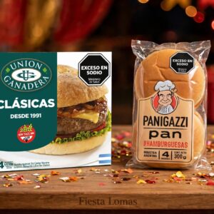 COMBO 60 HAMBURGUESAS "UNIÓN GANADERA" 83grs. + 60 PANES + ADEREZO