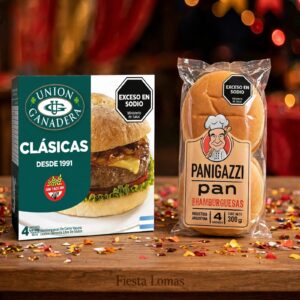 COMBO 20 HAMBURGUESAS 83grs UNION GANADERA + 20 Panes + Aderezo